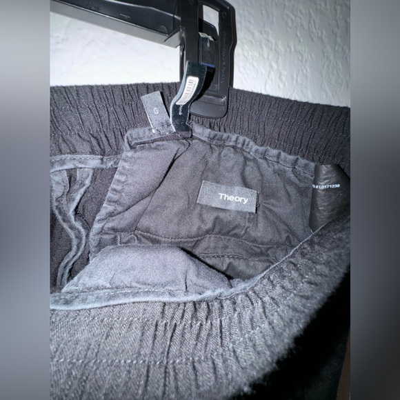 Theory Joggers Hybrid Slacks (Black) Tagged Large but fits Medium/Small - Picture 7 of 11